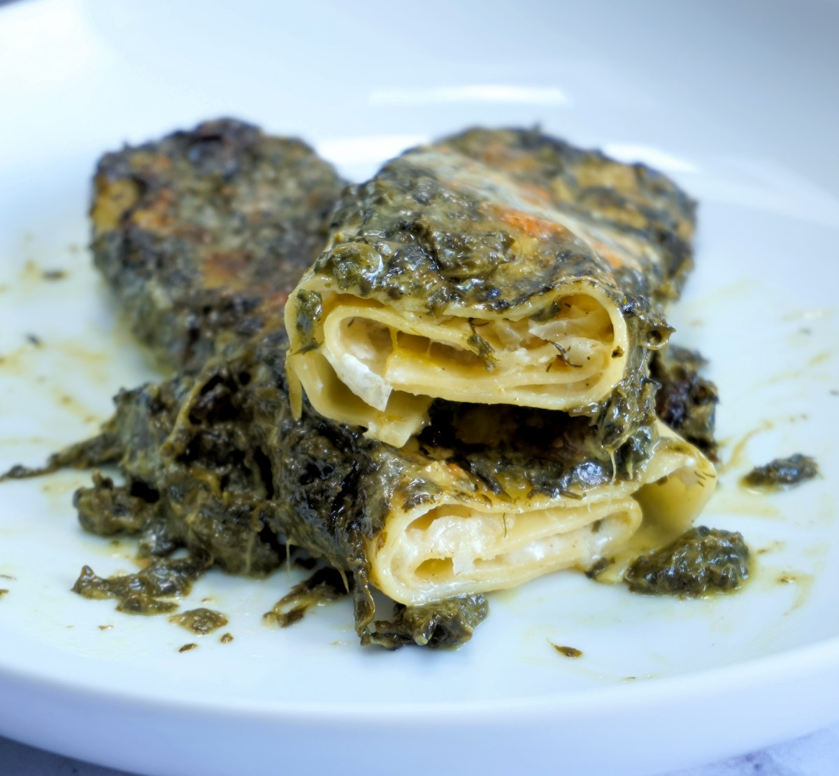 Fennel And Spinach Lasagne Rolls Recipe Cuisine Fiend